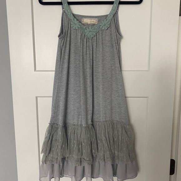 Dresses & Skirts - A’reve Spaghetti Strap Dress with Lace Ruffles